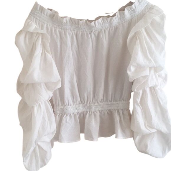 ✨Guess Celestine Off The Shoulder Sz Small Top✨ - Picture 4 of 9